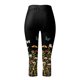 thumbnail image 5 of Moda mujer cintura elástica Yoga deporte Floral estampado pantalones Leggings pantalones recortados Fridja alkflakhf38145, 5 of 5