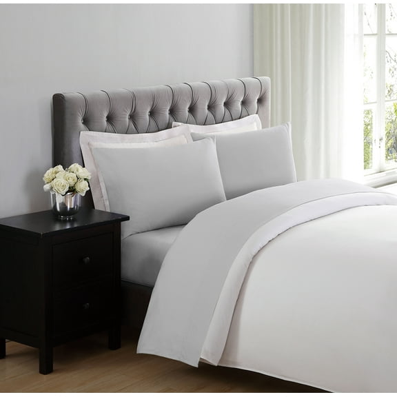 My World Anytime Solid 100% Microfiber Polyester Deep Pocket Light Grey 3-Piece Twin XL, All Season, Adult and Teen Sizes, OEKO-TEX Certified