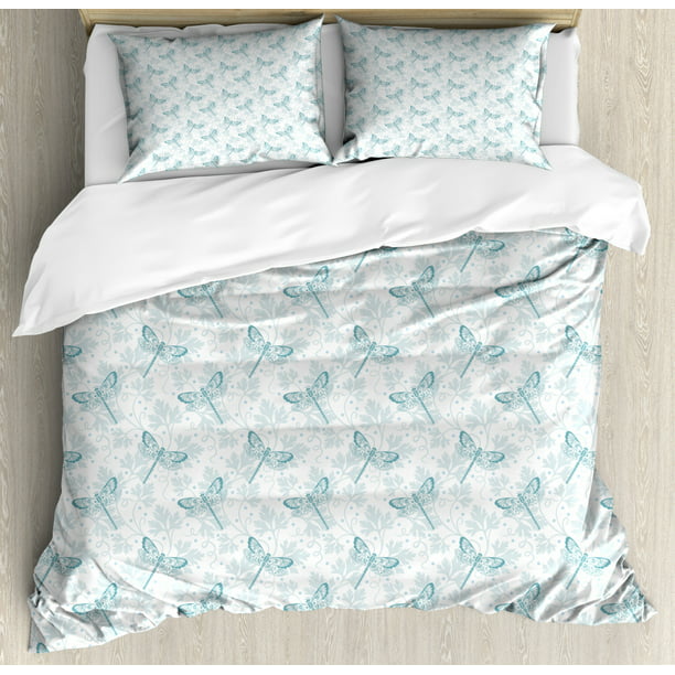 Dragonfly King Size Duvet Cover Set Spring Fauna And Flora