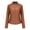 Brown, variant on Leather Jacket Women 2024 Fall Women's Faux Leather Blazer Jacket Vegan Leather Coat for Women Relaxed-fit Bomber Jacket Women Outerwear Jackets & Coats