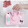 thumbnail image 3 of for iPad 9th/8th/7th Generation Case, iPad 10.2 Case 2021/2020/2019, with 360° Rotatable Kickstand Cute Cartoon Shockproof 10.2 Inch Silicone Case (Pink), 3 of 5
