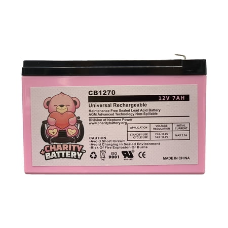 Altronix AL400ULPD8CB 12V 7Ah Replacement Alarm SLA battery by Charity Battery