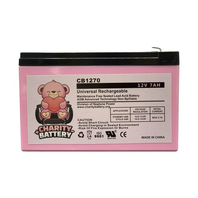 Razor E90 12V 7Ah Replacement Electric Scooter SLA battery by Charity