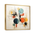 thumbnail image 2 of Designart "Colorful Mid Century Geometry Collage II" Abstract Collages Floater Framed Canvas Print, 2 of 7