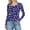 Dark Blue, variant on Sexlip Womens Floral Printed Blouse Long Sleeve Round Neck Design Soft Fabric Relaxed Silhouette for Daily Lounge Green S