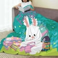 thumbnail image 6 of Fuzoiu Happy easter Print Ultra-Soft Micro Fleece Blanket,All Seasons Flannel Throw, Lightweight Blanket for Bed, Sofa, Couch, Movie Night, Camping, and Travel-40"x30", 6 of 7