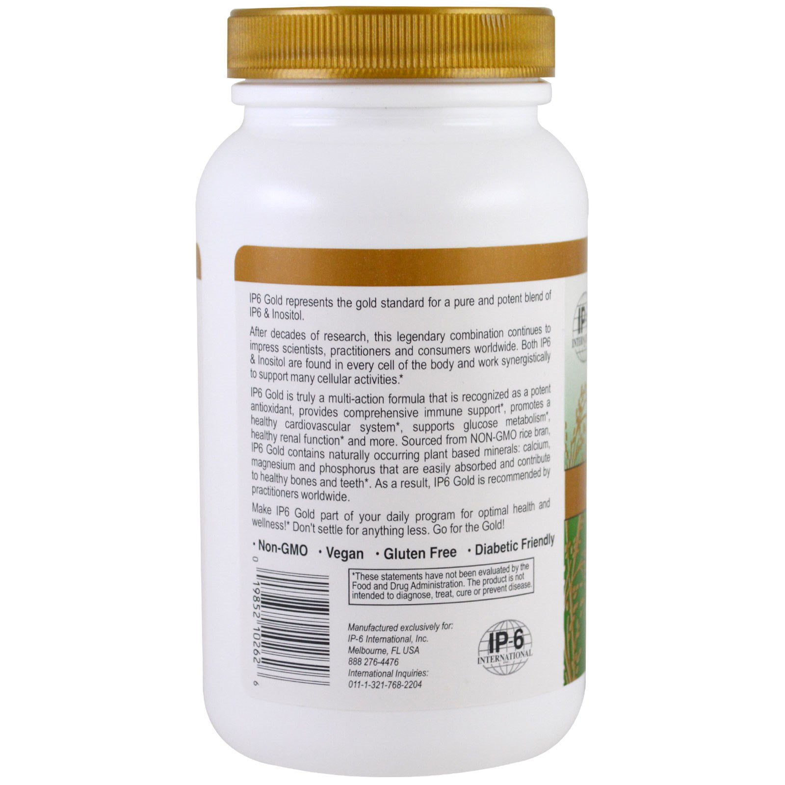IP-6 International IP6 Gold, Immune Support Formula, 120 Vegetarian Capsules