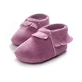 thumbnail image 4 of Unisex Baby Soft Sole Tassels Crib Shoes Moccasins Loafers, 4 of 5