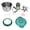 Green, variant on Electric Food Chopper 5L Stainless Steel Meat Grinder & Food Processor, Detachable Multifunctional 500W Vegetable Chopper Blender and Mincer, 10 inches / 25.4 cm