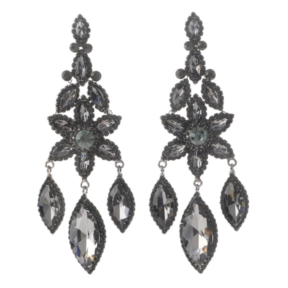 Large Rhinestone Chandelier Earrings