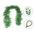 thumbnail image 4 of LmnLft Faux Evergreen Rattan Wall Garland - Lifelike Pothos Vine with Flexible Stems, Boho Home Office Hanging Greenery Decor, 4 of 6