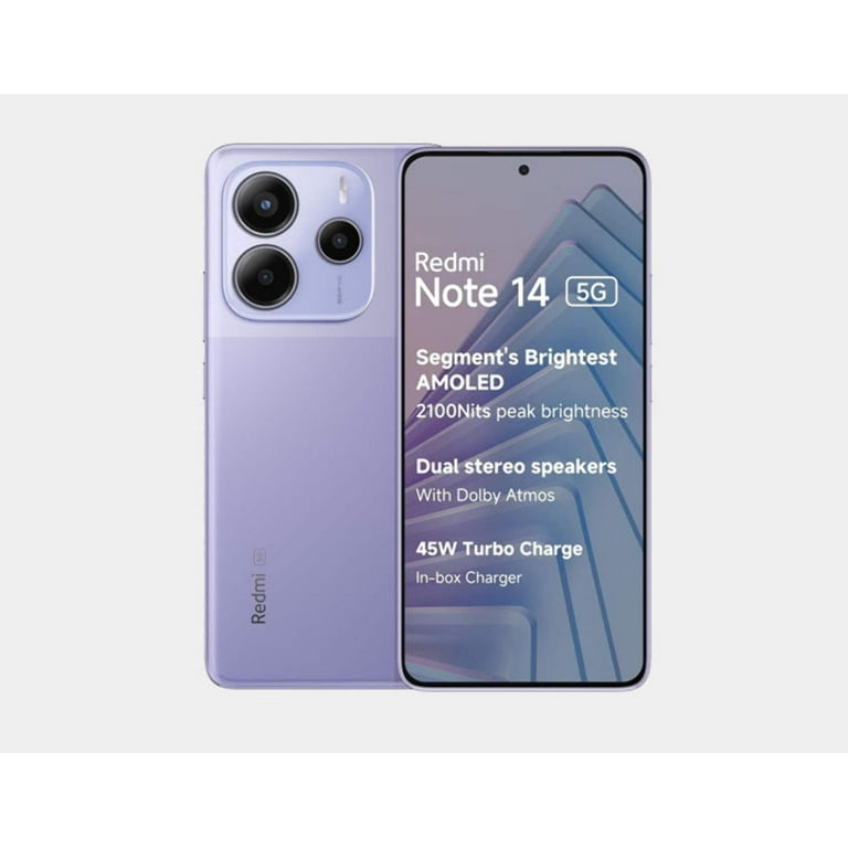 Xiaomi Redmi Note 14 5G 256GB ROM 8GB RAM Dual Sim GSM Unlocked