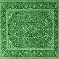 thumbnail image 1 of Ahgly Company Indoor Square Persian Emerald Green Traditional Area Rugs, 4' Square, 1 of 4