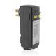 thumbnail image 1 of Leviton 16693 15 amperios, 120 voltios, con conexión a tierra, reinicio automático compacto, ángulo recto, GFCI, compatible con RoHS, negro, 1 of 1