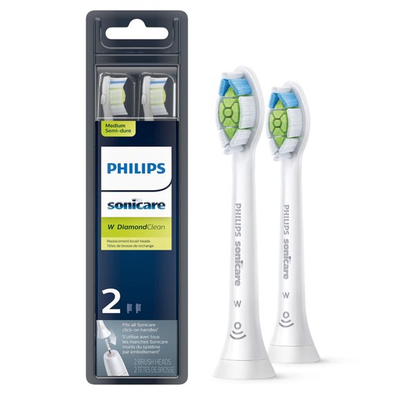 Philips Sonicare Diamondclean Replacement Brush Heads, White, HX6062