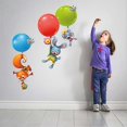 thumbnail image 5 of Pegatinas de pared con diseño de ardilla, conejo y globo, para niños, bebés, hogar, habitación infantil, bricolaje, arte decorativo adhesivo., 5 of 5