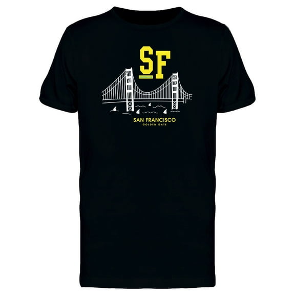San Francisco Golden Gate T-Shirt Men -Image by Shutterstock, Male Small