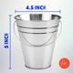 thumbnail image 3 of Kicko Cubos Grandes de Metal Galvanizado Paquete de 24, con Asas, 5 x 4,5 Pulgadas, Regalo Exclusivo, 3 of 6