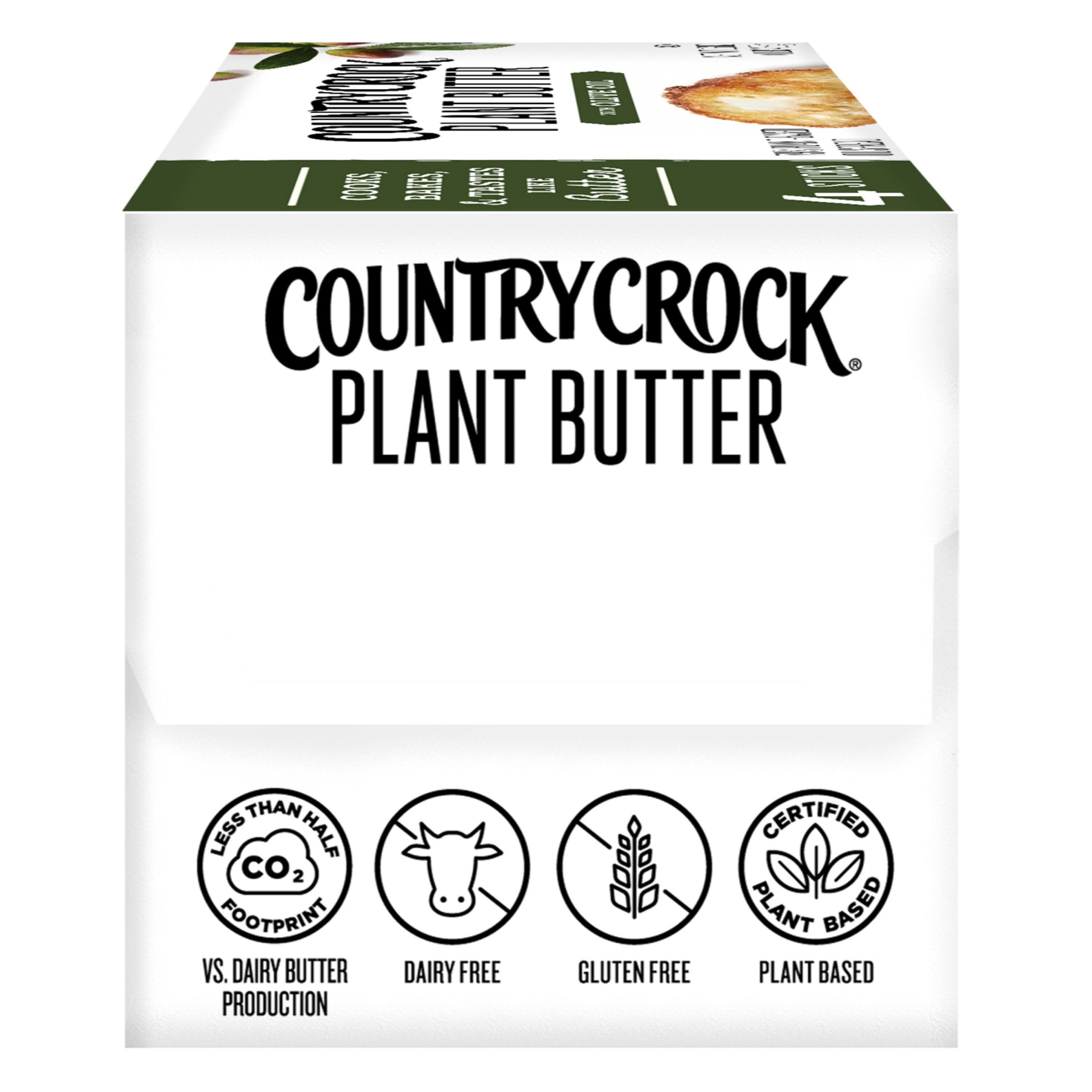 Country Crock Dairy Free Vegan Plant Butter with Olive Oil, 16 oz, 4 Sticks (Refrigerated)