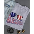 thumbnail image 3 of Merica Heart Sunglasses T-Shirt Women -Image by Shutterstock, Female Medium, 3 of 4