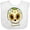 AA-White, variant on Inktastic Smiling Sugar Skull for Day of the Dead Boys or Girls Baby Bib