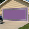 thumbnail image 5 of Purple Garage Door Cover Banner 6 x 13 FT, Black Modern Geometric Abstract Art Aesthetics Garage Door Curtains Backdrop with Grommets for Indoor Outdoor Wall Party Porch Yard Decorations Background, 5 of 9