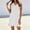 White, variant on Women's V-Neck Sleeveless T-Shirt Dress Solid Side Slit Loose Summer Casual Maxi Dress