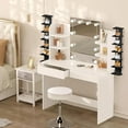 thumbnail image 3 of 2 Pack 7 Tier Wall Shelf Unit - Lack Floating Shelf, Compact Display Floating Shelf, Vertical Column Wall Decor Mount Floating Storage Organizer Tall Tower Shelf for Bedroom, Living Room, 3 of 7