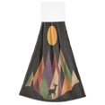 thumbnail image 7 of Yayeee Kitchen Hanging Hand Towels Set of 2 with Loop Bathroom Absorbent Tie Towel, Abstract Mountain, 7 of 7