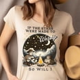 thumbnail image 4 of Inspirational T-Shirt – If the Stars Were Made to Worship So Will I, Campfire Praise Design, CarolinaBlue, Size 2XL, 4 of 6