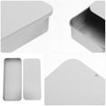 thumbnail image 3 of Phenofice Caja Metálica Plateada Rectangular Para Almacenamiento Multifuncional En El Hogar Con Deslizante, 3 of 8