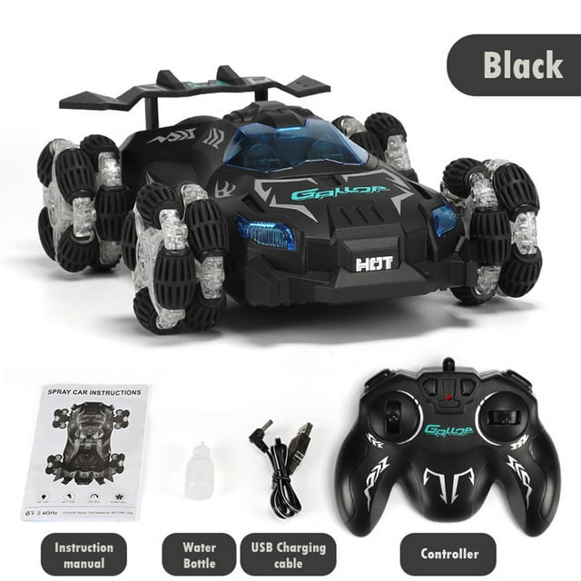 onlyliua Artículos En Liquidación Coche de Carreras a Control Remoto 2,4 Ghz con Luz Led 360°