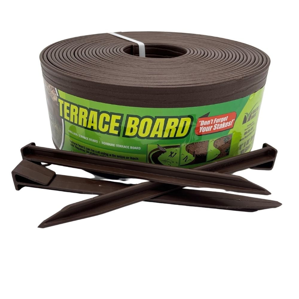 L Black  Plastic  Stake Kit Master Mark  Terrace Board  3 in H x 40 ft 