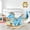 Blue+Cotton+Plush+Steel+Wood, variant on HMYG Rolling Unicorn Rocking Toy
