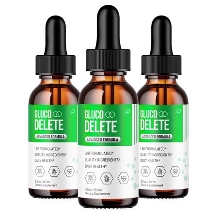 Gluco Delete – GlucoDelete Extra Strength All Natural Healthy Organic Support, 3 Pack, 3 Month Supply