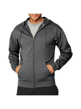 Hanes Men's and Big Men's Sport Performance Fleece Full-Zip Hoodie, Up to Size 2XL