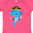 thumbnail image 4 of Inktastic Pirate Shark, Cute Shark, Little Shark, Blue Shark Boys or Girls Baby Bodysuit, 4 of 5