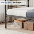 thumbnail image 4 of CONCETTA Bunk Bed Twin Over Twin, Teens & Adults Bunk Bed with Stairs & Flat Rungs, Heavy Duty Metal Slats, No Box Spring Needed, Black, 4 of 7
