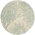 thumbnail image 2 of SAFAVIEH Bella Pascal Floral Wool Area Rug, Beige/Blue, 5' x 5' Round, 2 of 10
