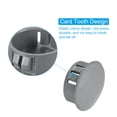 thumbnail image 4 of Tapón de agujero de plástico Uxcell, tipo empotrado, tapones redondos para agujeros, tapa de bloqueo en el tubo, gris oscuro 1", 4 of 7