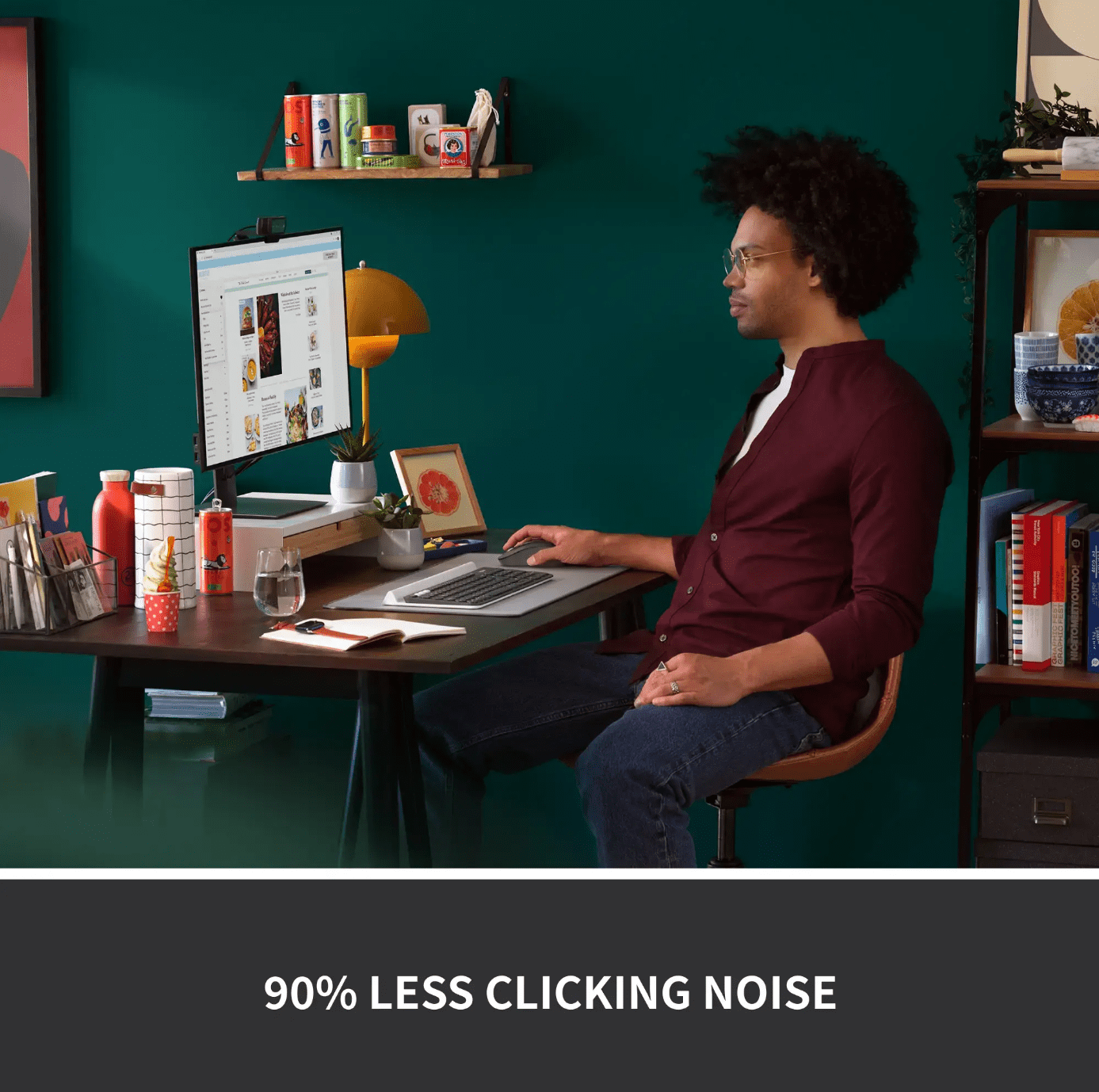 Logitech M550 L Full Size Bluetooth Optical Ambidextrous Mouse with Silent Clicks - Graphite