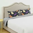 thumbnail image 3 of Yayeee Pillowcase Queen Size Set of 2 Satin Wrinkle Resistant Pillow Case, Purple Halloween Ghosts, 3 of 7
