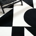 thumbnail image 6 of SAFAVIEH Rodeo Drive Eliza Abstract Area Rug, Ivory/Black, 4' x 4' Square, 6 of 8