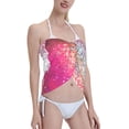thumbnail image 4 of Disketp Purple Sparkling Women Swimsuit Cover Up Short Chiffon Summer Beach Sarong Bikini Wrap Skirt Bathing Suit, 4 of 7