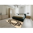 thumbnail image 5 of Ahgly Company Machine Washable Indoor Square Transitional Deep Peach Orange Area Rugs, 7' Square, 5 of 7