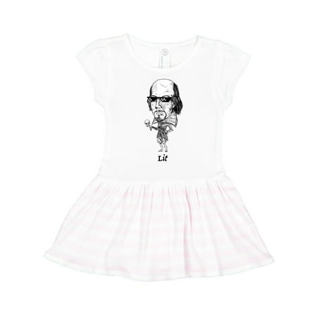 

Inktastic Lit Shakespeare bobble Gift Toddler Girl Dress