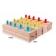 thumbnail image 5 of Juguetes de madera para bebés Bloque de Cilindro de Enchufe de colores Niños Educativos Preescolares Juguete de Aprendizaje Temprano Vogacara WJ3998-00B, 5 of 7