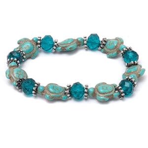 Amy & Annette Hawaiian Sea Turtle Bracelet, Turquoise