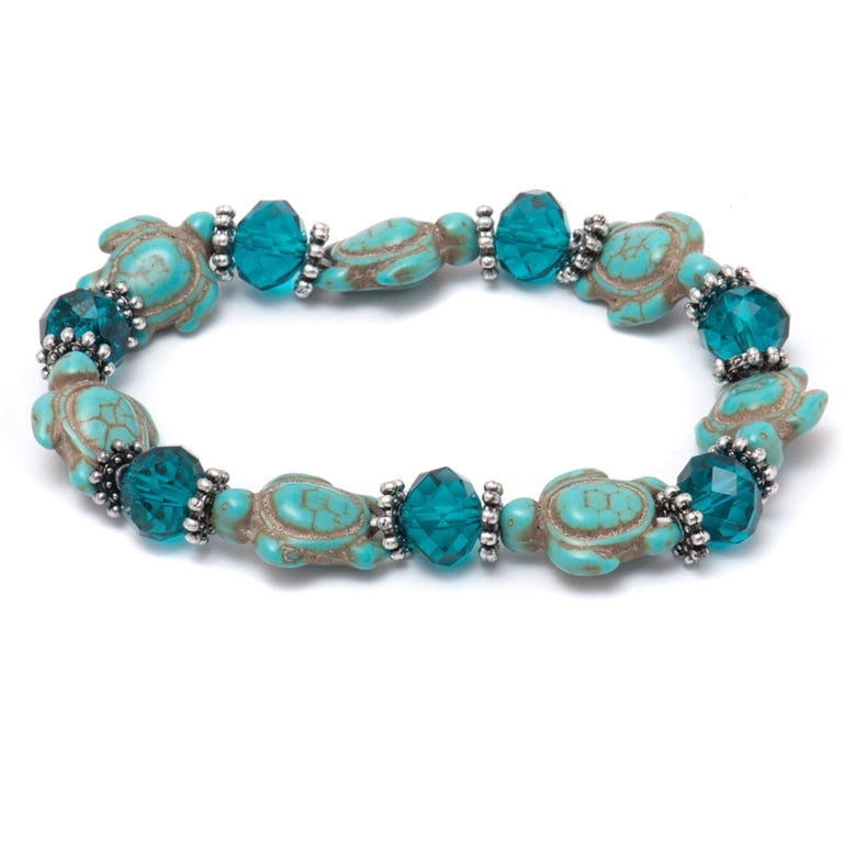 Amy & Annette Hawaiian Sea Turtle Bracelet, Turquoise photo 1