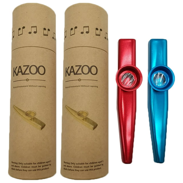 Kazoo Instrument de Musique en Métal pour Fête d'Anniversaire d'Enfants 2 Ensembles